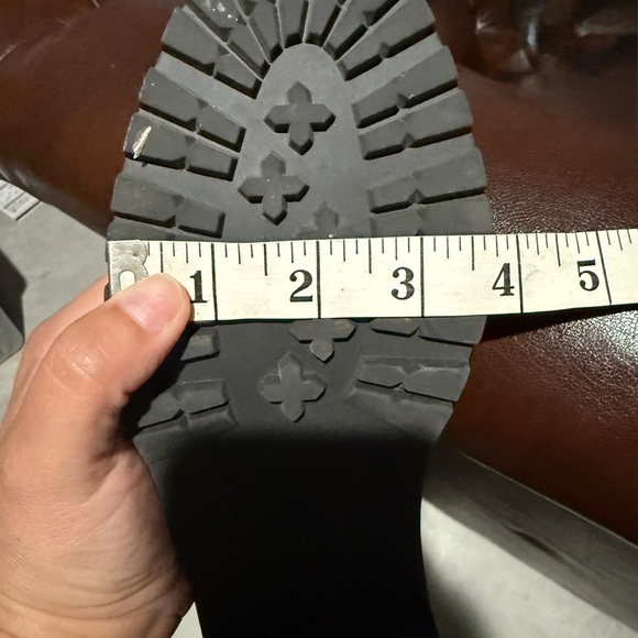 CECELIA NEW YORK Black and Gold Combat Boots with Rugged Design - Picture 11 of 11